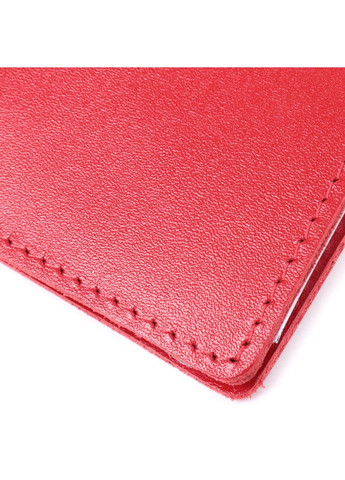Яскрава обкладинка для автодокументів з натуральної шкіри 16161 Червона Shvigel (303877163)