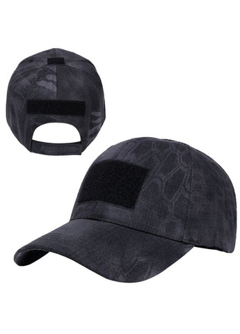 Кепка, бейсболка тактическая, военная, туристическая, с регулятором “Military” (черно-серый) China (367623190)