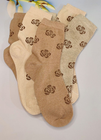 Комбинированные носки женские высокие 6 пар ws 242/6 р.36-40 XTeam цветочные (351581654)