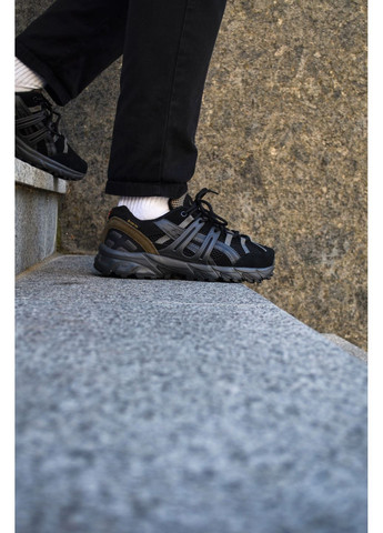 Чорні Осінні кросівки чоловічі asics gel sonoma 15-50 black асікс гель сонома No Brand