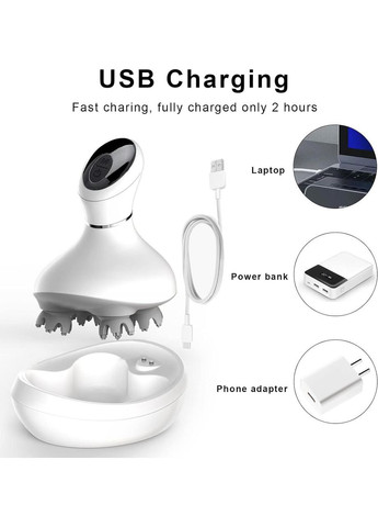 Гребінець зі світлотерапією, вібрацією та розпиленням для посилення росту волосся Jooki (360921256)