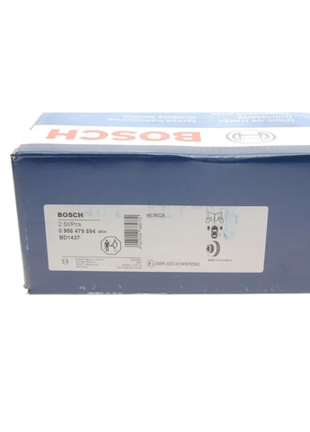 Диск тормозной (передний) Honda Jazz II 02-08 (257.7x21) (с вентиляцией)) 0 986 479 594 RU63 Bosch (366164372)