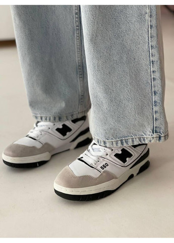 КРОСІВКИ ЖІНОЧІ NEW BALANCE 550 WHITE BLACK НЬЮ БЕЛАНС 550 No Brand чорні демісезони (367168543)