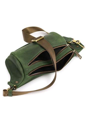 Сумка бананка в размере М RE-3105-3lx зеленая 3 отделения TARWA (368859924)