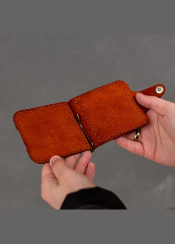 Кожаный зажим для купюр Blix коньяк SD Handmade (351390727)