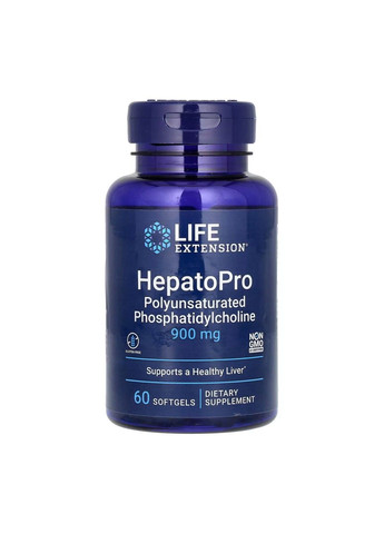 Полиенилфосфатидилхолин (ПФХ) HepatoPro 900мг-60 софтгель Life Extension (285718671)
