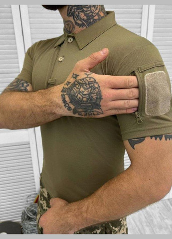 Оливковая футболка-поло тактическое single sword coyot 2xl для мужчин No Brand