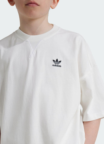 Белая демисезонная футболка kids adidas