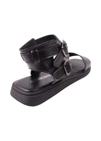 Черные босоножки женские черные натуральная кожа FARINNI