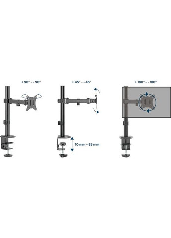 Кронштейн MA-D1-03 (для 1-го монітора) 17-32" Gembird (339085052)