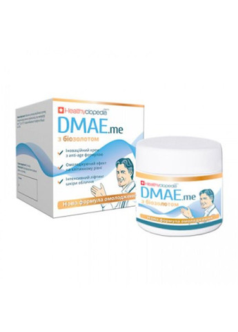 Эликсир Крем для лица DMAE с биозолотом 30+ лифтинг эффект 50 мл Heathyclopedia — Крем, Украина (317205642)