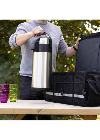 Термос помповый из нержавеющей стали до 10 часов 3л 1607 Silver A-Plus (371899308)