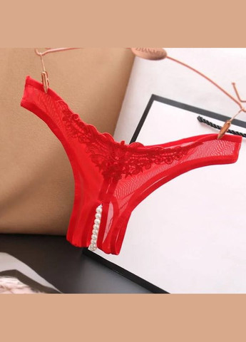 Красные трусики с бусинками No Brand (341730511)