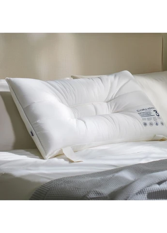 Подушка для сну ортопедична Eco Series 3 антимікробна Memory Foam 46x72 см біла Colorful Home (400047078)