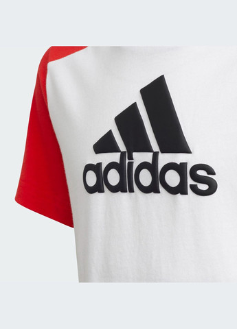 Белая демисезонная футболка adidas Logo Tee Kids H28890