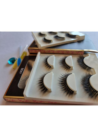 3 пары накладные ресницы макияж 3d норковые ресницы наращивание ресниц Magnetic Lashes (366668484)