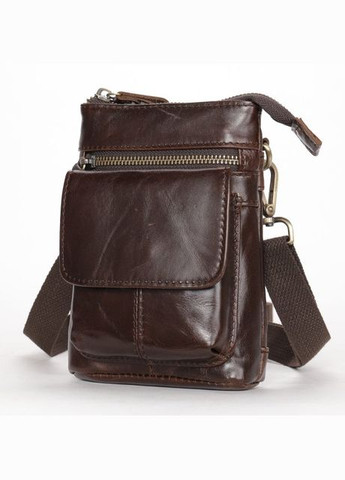 Сумка чоловіча шкіряна через плече 20097 Коричнева Vintage (302008013)
