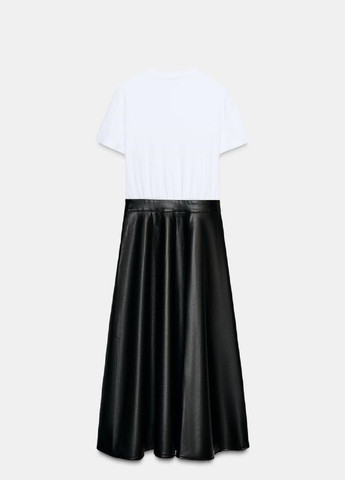 Комбінована сукня Zara однотонна