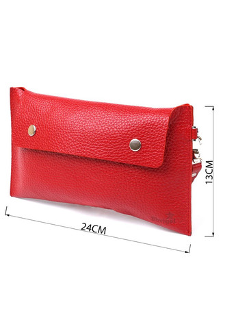 Шкіряна жіноча тревел-косметичка 16417 Червоний Shvigel (298566512)