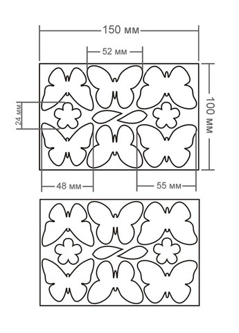 Зеркальная акриловая самоклеящаяся наклейка для декора Лето 20 шт. серебро Ваша Світлість (366334476)