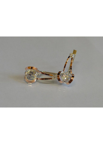 Серебряные серьги с пластинами из золота Silver Style (367112766)