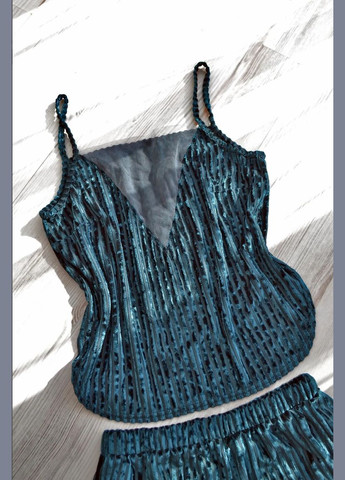 Розкішний комплект з прозорими вставками для жінок | Сексуальний топ та шорти ZM (329589455)