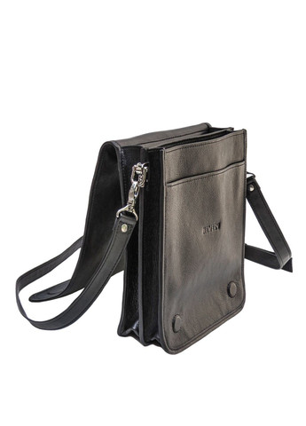 Чорна шкіряна сумка через плече з шкіряним підкладом N4227GA Newery (303830639)