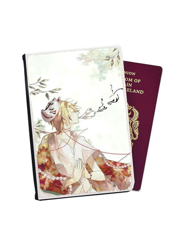 Обкладинка (портмоне) на паспорт, автодокументи з відсіками Аніме Зошит дружби нацуме #002 Чорний No Brand (317553739)