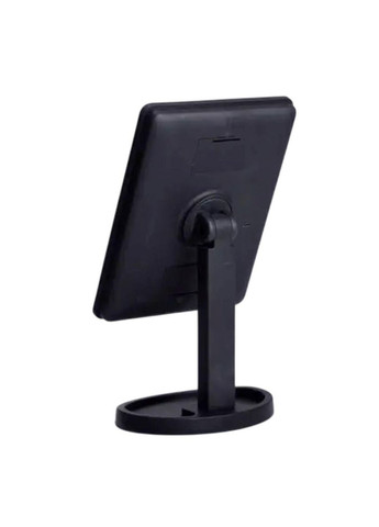 Дзеркало косметичне 21х16 см 16 LED Чорне HP-10-3AB Yiwu (370801552)