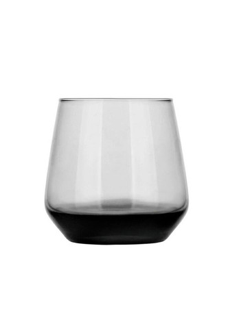 Склянка низька напівпрозора чорна 310 мл 7132 No Brand (272149776)