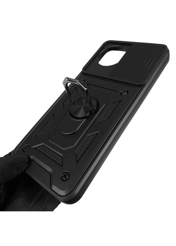 Чохол для Y02T 4G броньований з кільцем зі шторкою на камеру на віво 02т чорний rg1 Vivo (366019950)