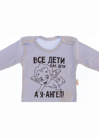 Боди с длинным рукавом для мальчика интерлок Ангел голубое 68 см (34822) Murat baby (296193294)