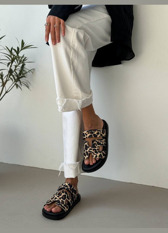 Жіночі леопардові шкіряні шльопанці Шльопанці в стилі гермес Seastar No Brand (294842961)