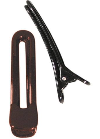 Зажим для волосся 8,5 см, 2 шт, коричневий 2шт (274641-27065900) Titania (361931767)