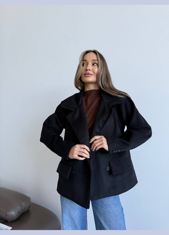 Чорне демісезонне Жіноче пальто оверсайз No Brand