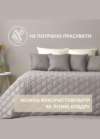 Покривало на ліжко диван 210х240 см стьобане двостороннє якісна стібка мікрофібра IDEIA (318493065)