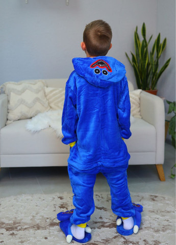 Дитяче кігурумі Хаггі Ваггі Huggy Wuggy з вишитим капюшоном синій My Kigu (364860627)