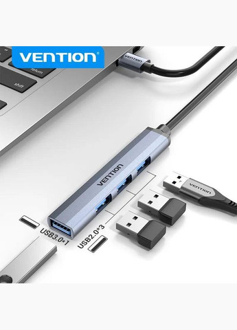 Минихаб USB 3.0 на USB 3.0 и 3*2.0 CKOHB 0,15 м Vention (300524068)