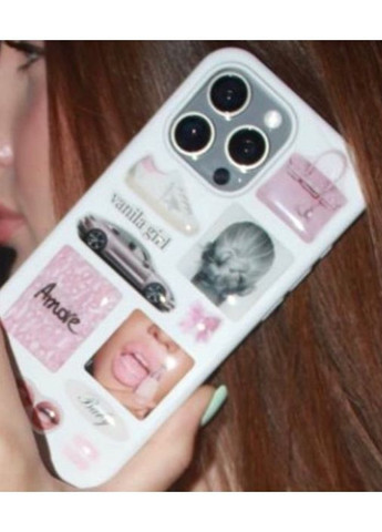 3D Объемные наклейки PINK AMORE Набор 10 шт Stiker Pack наклейки стикеры на телефон ноутбук смартфон iPhone Samsung Xiaomi Pixel Smart (369388080)