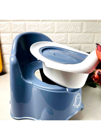 Детский горшок с высокой спинкой и крышкой для мальчиков 11111 Dunya (365268322)