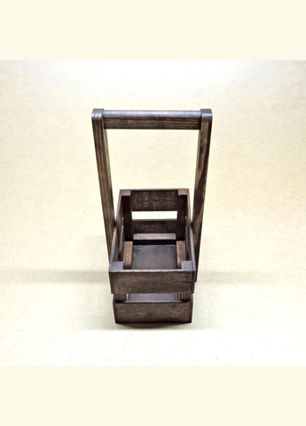 Подарунковий кошик з дерева Шеллі 12х20 мокко (ПДК-0022110) No Brand (328910189)