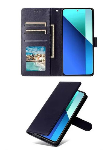 Чохол-книжка для Realme 13 Plus 5G Синій магніт шнурок Ultimate Experience (324260795)