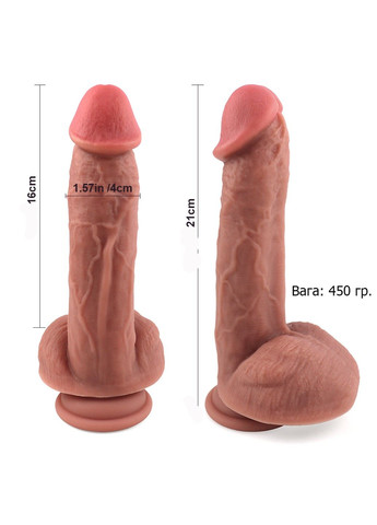 Реалістичний силіконовий фалоімітатор із присоскою 210*40 mm We Love (319846856)