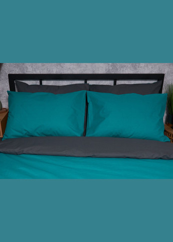 Комплект постельного белья Бязь Gold Люкс семейный 160х220х2 наволочки 4х50х70 (MS-820002716) Moon&Star Gray Green (286761733)