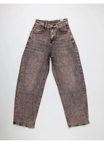 Коричневі жіночі джинси Baggy варені (BC5115) 30 MATTE - (406189277)