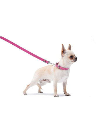 Повідець для собак шкіряний Classic Ш 14 мм Дл 122 см Рожевий WAUDOG (364750503)