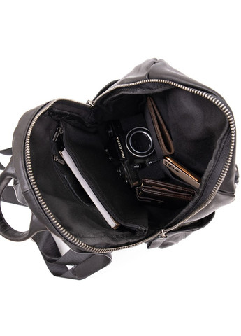 Городской рюкзак Vintage из натуральной кожи с множеством карманов черный (sku_20411) No Brand (329860315)