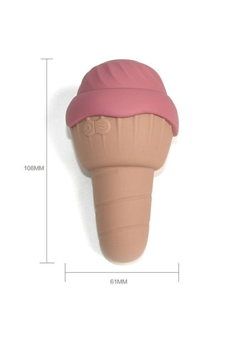 Вібратор та вакуумний стимулятор з язичком 0067F у формі морозива Sweet Em (348430771)