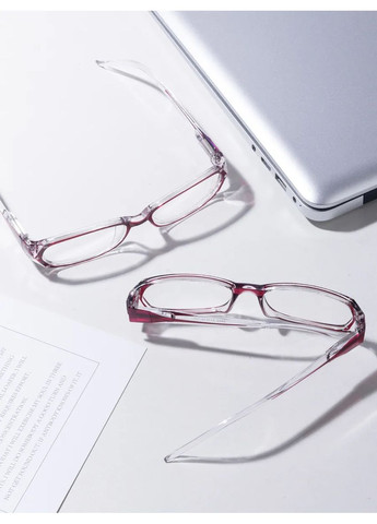 Готові жіночі пластикові окуляри для зору +3.00 для читання прозора лінза Ralph (372506722)