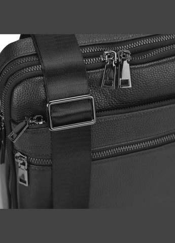 Кожаная мужская черная сумка Tiding Bag (302390986)